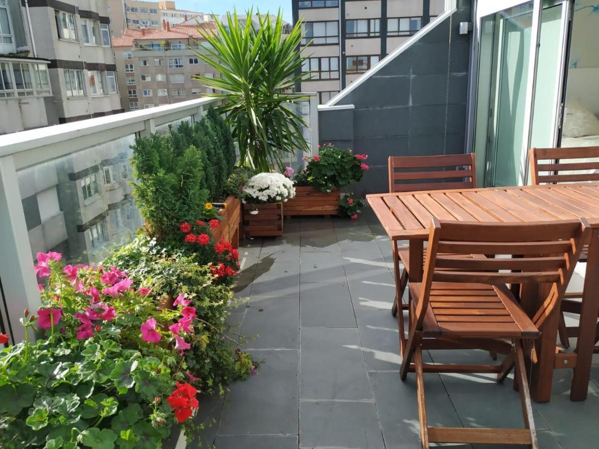 Апартаменты Penthouse With Terrace And Views Near Oza'S Beach Ла-Корунья Экстерьер фото