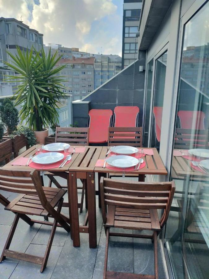 Апартаменты Penthouse With Terrace And Views Near Oza'S Beach Ла-Корунья Экстерьер фото