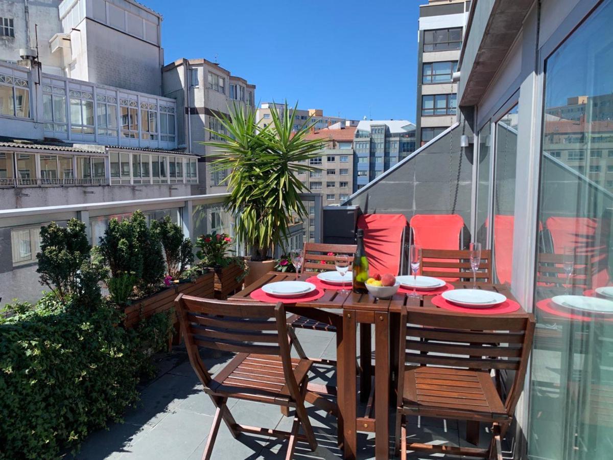 Апартаменты Penthouse With Terrace And Views Near Oza'S Beach Ла-Корунья Экстерьер фото