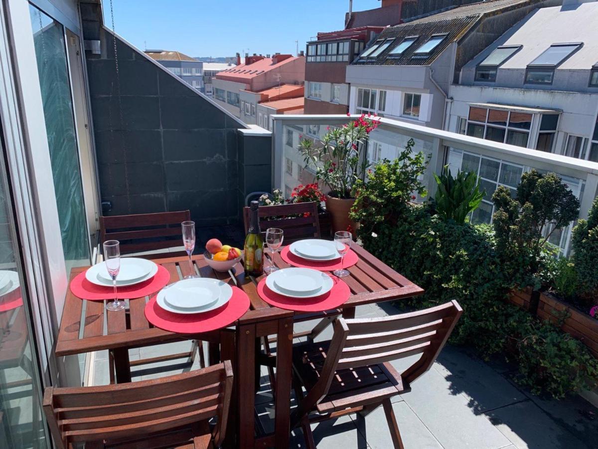 Апартаменты Penthouse With Terrace And Views Near Oza'S Beach Ла-Корунья Экстерьер фото